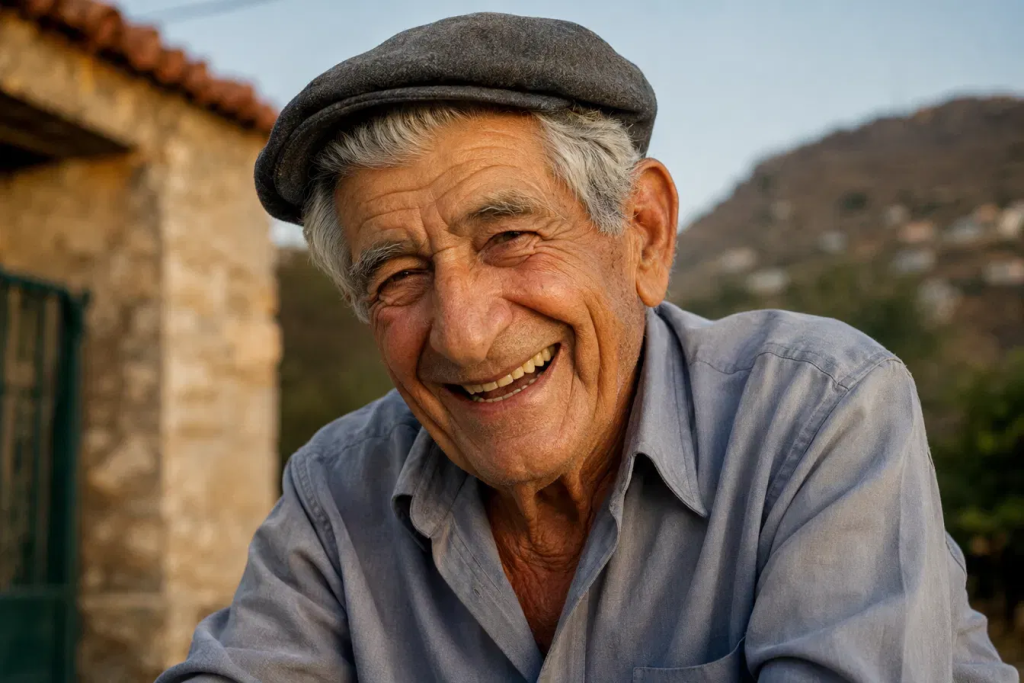 Papou Greek grandfather portrait